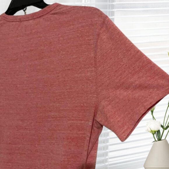 Express Men's Light Red Heathered Stretch T-Shirt - Size Medium - Picture 5 of 11